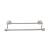 Top Knobs ED9BSNA Edwardian Bath 26 1/2" Wall Mount Rope Backplate Double Towel Bar in Brushed Satin Nickel