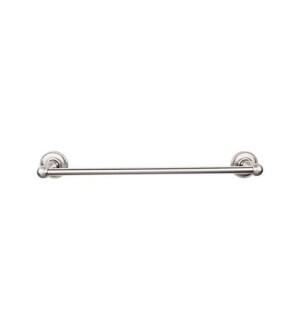 Top Knobs ED8BSNA Edwardian Bath 26 1/2" Wall Mount Rope Backplate Single Towel Barcloned in Brushed Satin Nickel