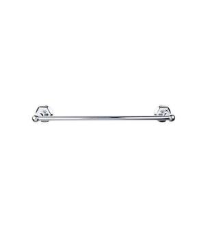 Top Knobs ED8ORBB Edwardian Bath 26 1/2" Wall Mount Hex Backplate Single Towel Bar in Oil Rubbed Bronzecloned