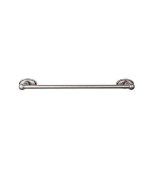 Top Knobs ED8APC Edwardian Bath 26 1/2" Wall Mount Oval Backplate Single Towel Bar in Antique Pewter