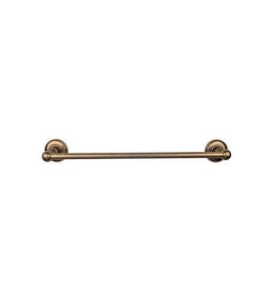 Top Knobs ED8GBZD Edwardian Bath 26 1/2" Wall Mount Plain Backplate Single Towel Bar in German Bronze