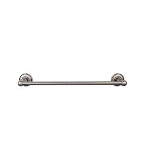 Top Knobs ED8APD Edwardian Bath 26 1/2" Wall Mount Plain Backplate Single Towel Bar in Antique Pewter