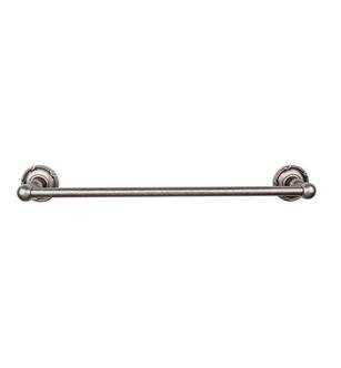 Top Knobs ED8APE Edwardian Bath 26 1/2" Wall Mount Ribbon Backplate Single Towel Bar in Antique Pewter