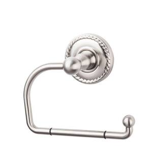 Top Knobs ED4BSNF Edwardian Bath 4 3/4" Wall Mount Rope Backplate Tissue Paper Holder in Brushed Satin Nickel