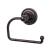 Top Knobs ED4ORBF Edwardian Bath 4 3/4" Wall Mount Rope Backplate Tissue Paper Holder in Oil Rubbed Bronze