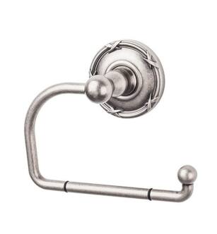 Top Knobs ED4APE Edwardian Bath 4 3/4" Wall Mount Ribbon Backplate Tissue Paper Holder in Antique Pewter