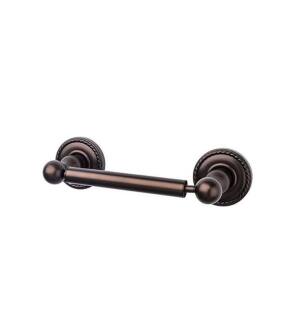 Top Knobs ED3ORBF Edwardian Bath 9 3/8" Wall Mount Rope Backplate Tissue Paper Holder in Oil Rubbed Bronze