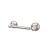 Top Knobs ED3BSNE Edwardian Bath 9 3/8" Wall Mount Ribbon Backplate Tissue Paper Holder in Brushed Satin Nickel