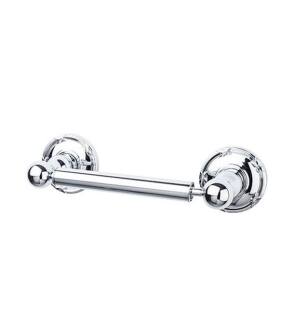 Top Knobs ED3PCE Edwardian Bath 9 3/8" Wall Mount Ribbon Backplate Tissue Paper Holder in Polished Chrome