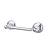 Top Knobs ED3PCE Edwardian Bath 9 3/8" Wall Mount Ribbon Backplate Tissue Paper Holder in Polished Chrome