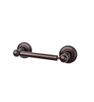 Top Knobs ED3ORBD Edwardian Bath 9 3/8" Wall Mount Plain Backplate Tissue Paper Holder in Oil Rubbed Bronze