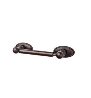 Top Knobs ED3ORBC Edwardian Bath 9 3/8" Wall Mount Oval Backplate Tissue Paper Holder in Oil Rubbed Bronze