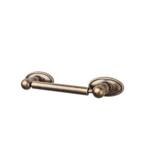 Top Knobs ED3GBZC Edwardian Bath 9 3/8" Wall Mount Oval Backplate Tissue Paper Holder in German Bronze