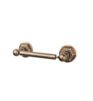 Top Knobs ED3GBZB Edwardian Bath 9 3/8" Wall Mount Hex Backplate Tissue Paper Holder in German Bronze