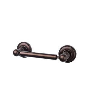 Top Knobs ED3ORBA Edwardian Bath 9 3/8" Wall Mount Beaded Backplate Tissue Paper Holder in Oil Rubbed Bronze