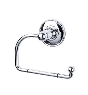 Top Knobs ED4PCD Edwardian Bath 4 3/4" Wall Mount Plain Backplate Tissue Paper Holder in Polished Chrome
