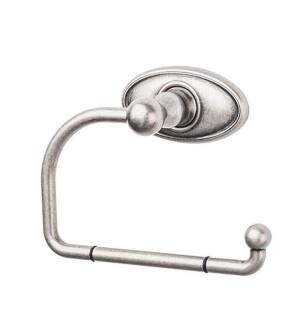 Top Knobs ED4APC Edwardian Bath 4 3/4" Wall Mount Oval Backplate Tissue Paper Holder in Antique Pewter