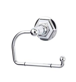Top Knobs ED4PCB Edwardian Bath 4 3/4" Wall Mount Hex Backplate Tissue Paper Holder in Polished Chrome