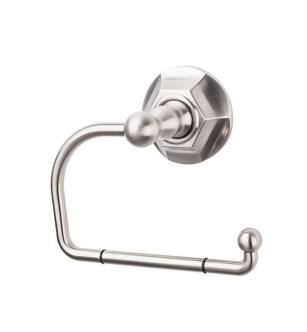 Top Knobs ED4BSNB Edwardian Bath 4 3/4" Wall Mount Hex Backplate Tissue Paper Holder in Brushed Satin Nickel