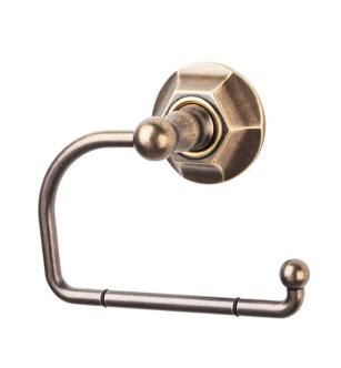 Top Knobs ED4GBZB Edwardian Bath 4 3/4" Wall Mount Hex Backplate Tissue Paper Holder in German Bronze