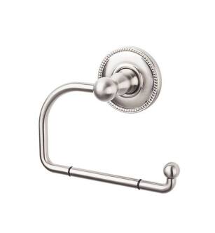 Top Knobs ED4BSNA Edwardian Bath 4 3/4" Wall Mount Beaded Backplate Tissue Paper Holder in Brushed Satin Nickel