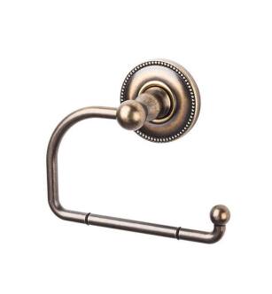 Top Knobs ED4GBZA Edwardian Bath 4 3/4" Wall Mount Beaded Backplate Tissue Paper Holder in German Bronze