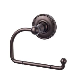 Top Knobs ED4ORBA Edwardian Bath 4 3/4" Wall Mount Beaded Backplate Tissue Paper Holder in Oil Rubbed Bronze