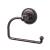 Top Knobs ED4ORBA Edwardian Bath 4 3/4" Wall Mount Beaded Backplate Tissue Paper Holder in Oil Rubbed Bronze