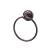 Top Knobs ED5ORBF Edwardian Bath 7" Wall Mount Rope Backplate Towel Ring in Oil Rubbed Bronze