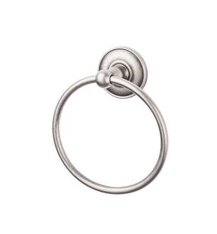 Top Knobs ED5APD Edwardian Bath 7" Wall Mount Plain Backplate Towel Ring in Antique Pewter