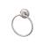 Top Knobs ED5APD Edwardian Bath 7" Wall Mount Plain Backplate Towel Ring in Antique Pewter