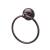Top Knobs ED5ORBD Edwardian Bath 7" Wall Mount Plain Backplate Towel Ring in Oil Rubbed Bronze