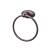 Top Knobs ED5ORBC Edwardian Bath 7" Wall Mount Oval Backplate Towel Ring in Oil Rubbed Bronze