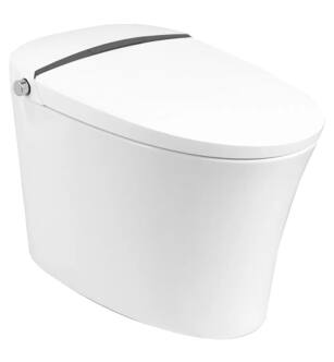 Trone 835502 CETBCERN-12.WH Chiaro Complete Electronic Bidet Toilet in White