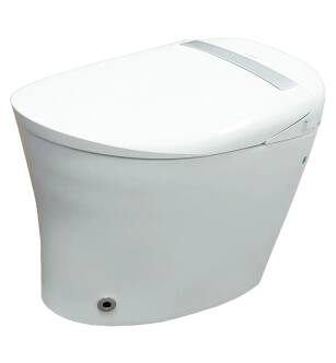 Trone 831398 A2ETBCERN-12.WH Aquatina II Complete Electronic Bidet Toilet in White