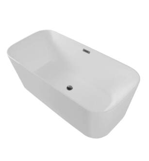 Trone 820361 Zion67 Acrylic Freestanding Soaker in White